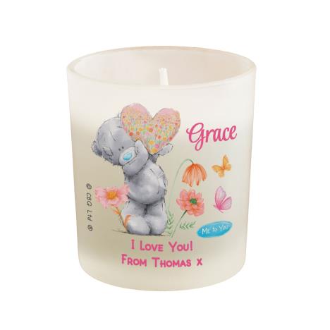 Personalised Me to You Bear Flowery Jar Candle £12.99